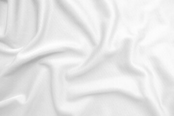 Obraz premium Abstract white fabric texture background. Wavy white cloth.