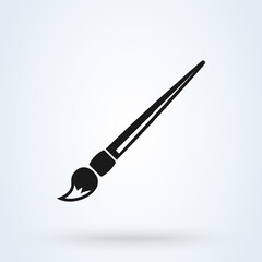 paintbrush. vector Simple modern icon design illustration.