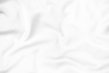 Naklejka premium Abstract white fabric texture background. Wavy white cloth.