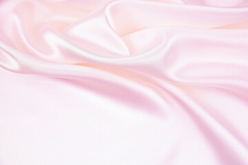 Satin fabric with gentle curves