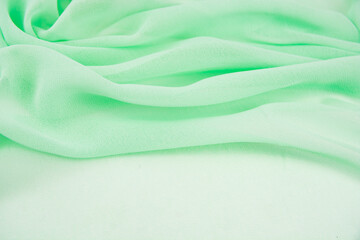 Satin fabric with gentle curves