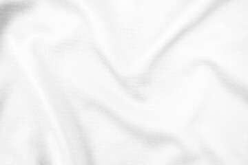 Abstract white fabric texture background. Wavy white cloth.