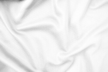 Obraz premium Abstract white fabric texture background. Wavy white cloth.