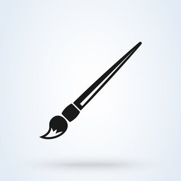 paintbrush. Simple modern icon design illustration.