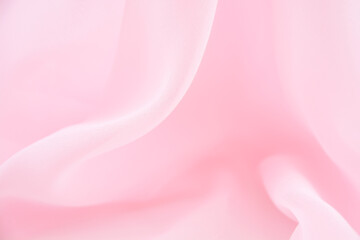 Satin fabric with gentle curves