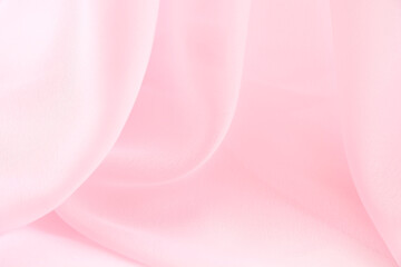 Satin fabric with gentle curves