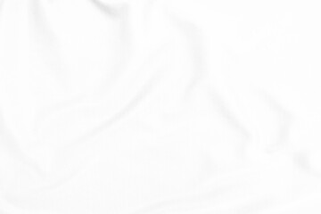 Obraz premium Abstract white fabric texture background. Wavy white cloth.