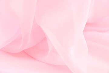 Satin fabric with gentle curves