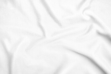 Obraz premium Abstract white fabric texture background. Wavy white cloth.