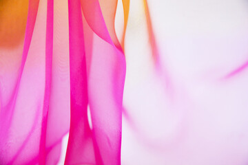 Obraz na płótnie Canvas Satin fabric with gentle curves