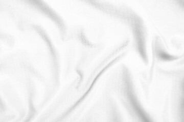 Obraz premium Abstract white fabric texture background. Wavy white cloth.