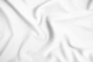 Obraz premium Abstract white fabric texture background. Wavy white cloth.