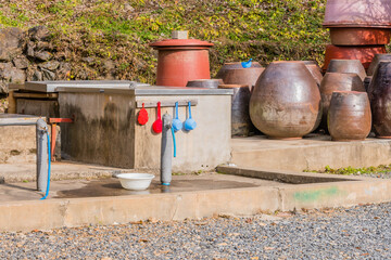 Public use water faucets