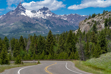 Highway 212, also known as the Beartooth Highway mountain pass in Wyoming and Montana