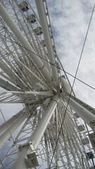 ferris wheel on blue sky