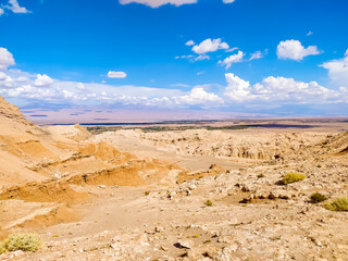 Fantastic uninhabited landscapes of the Atacama Desert in Chile