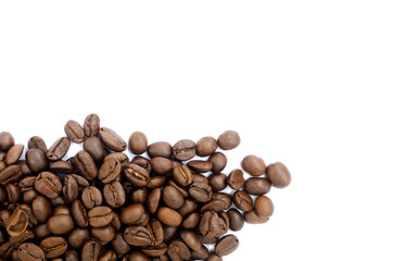 coffee beans isolated on white background