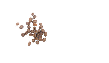 coffee beans isolated on white background