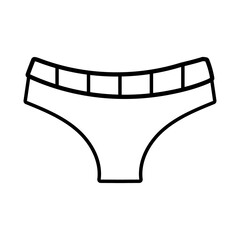 underwear pants line style icon