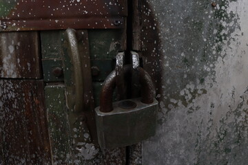 old lock on the door