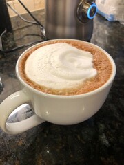 cup of cappuccino
