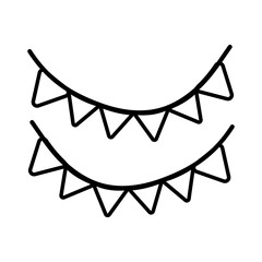 garlands party hanging line style cion