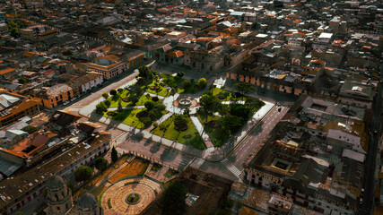 aerial view of the city