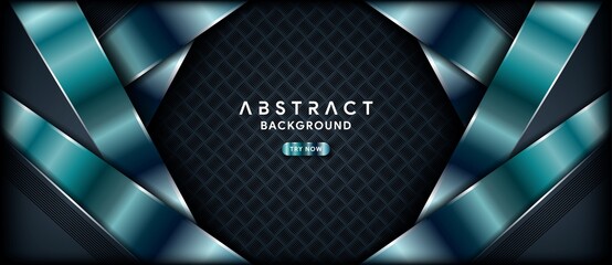 abstract luxury realistic metallic design background with overlap layers