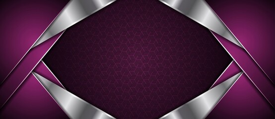 abstract purple background with overlap layers and luxury design concept