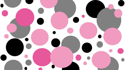 seamless pattern with pink hearts