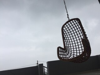Sky with hanging chair