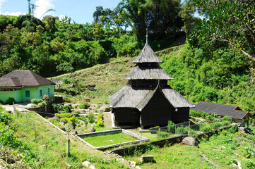 WEST SUMATERA, INDONESIA -JUNE 8, 2014: Tuo Kayu Jao Mosque is located in West Sumatra, Indonesia....