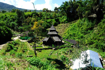 WEST SUMATERA, INDONESIA -JUNE 8, 2014: Tuo Kayu Jao Mosque is located in West Sumatra, Indonesia....