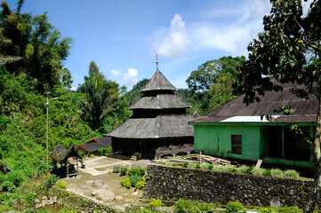 WEST SUMATERA, INDONESIA -JUNE 8, 2014: Tuo Kayu Jao Mosque is located in West Sumatra, Indonesia....
