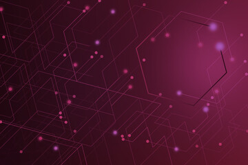 Abstract futuristic circuit board computer networking technology. Blue Abstract Sci-fi PCB Motherboard Trace Data Transfer Design Illustration