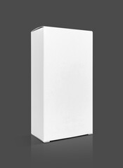 blank packaging white paper cardboard box for product design mock-up