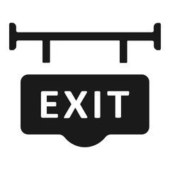 Exit way icon.