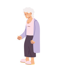grandmother old woman smiling cartoon