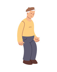 grandfather old man smiling cartoon