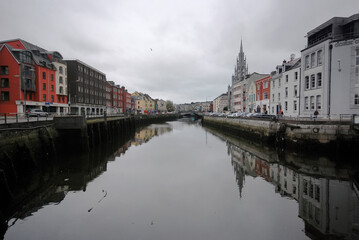 Fototapeta na wymiar City of Cork in Ireland. Photographed in 2011.
