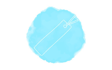 アナログ手書き風のゆるいタッチのアイコン：しおり