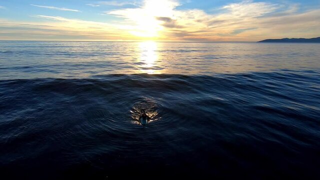 Sunset Pismo Beach Surfing California