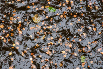 Water texture in City of Dublin, in Ireland. Photographed in 2011.