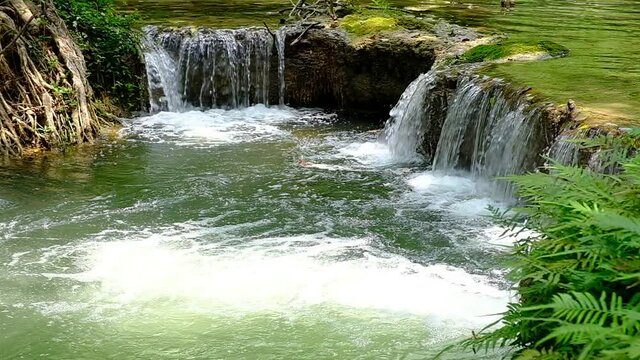 Chet Sao Noi waterfall in Khao Yai National Park, Saraburi province, Thailand.