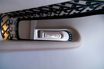 Spiral staircase inside a building