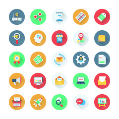 Digital Marketing Colored Vector Icons 1