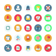 Digital Marketing Colored Vector Icons 11