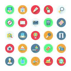 Summer and Holidays Vector Icons 16