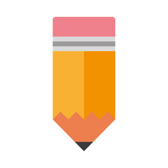 pencil school supply isolated icon