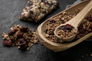 granola y arandanos para desayunar